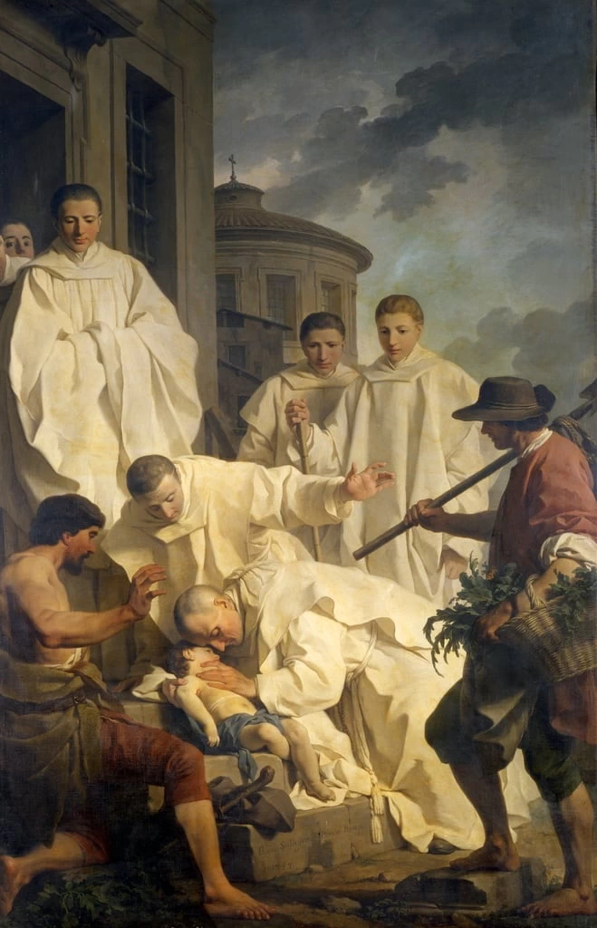 San Benedetto resuscita un bambino morto - Santa Francesca Romana, Rome